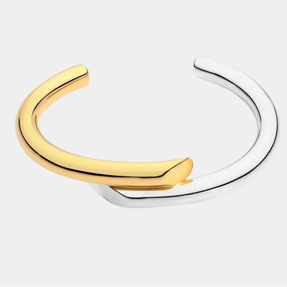 TWO-TONE CUFF BRACELET